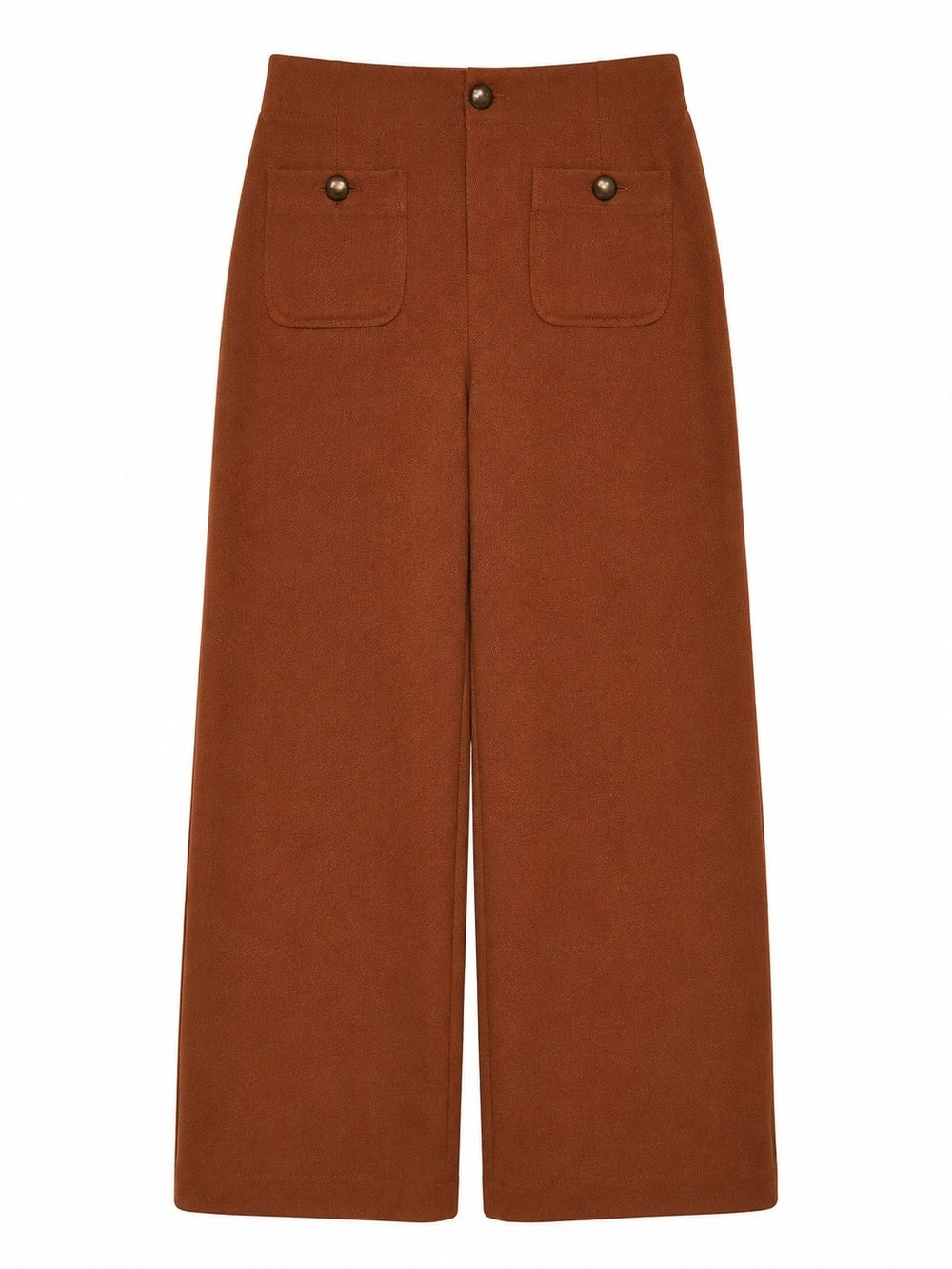 Jules & Leopold Women’s Small Rust Orange Brown Wide Leg Stretch Dress Pants